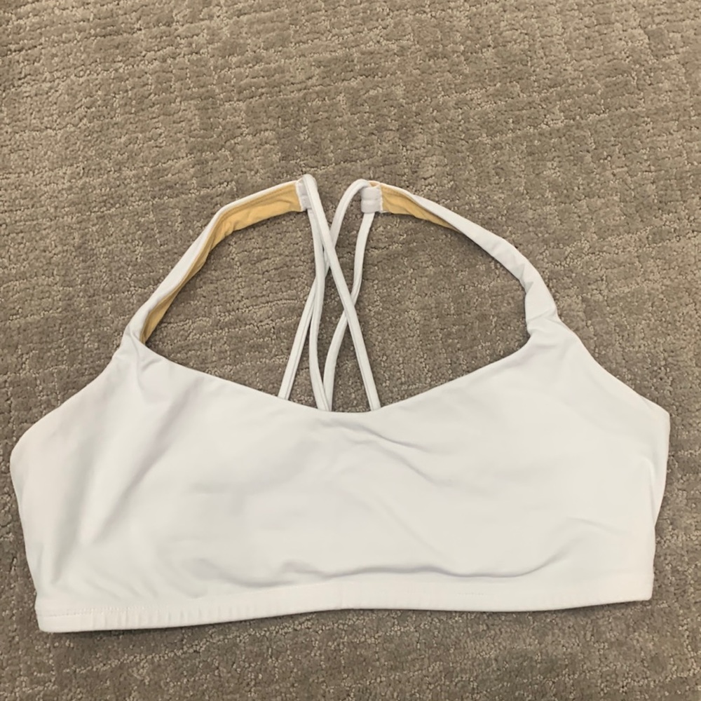 Lululemon Flow white Sports Bra